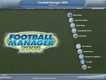 Football Manager 2006 (USA) screen shot title